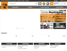 Tablet Screenshot of musikhaus-korn.de